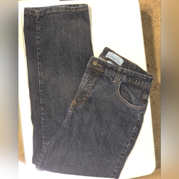 Kim Rogers Denim - Kim Rogers Petite Jeans | Dark Wash Straight Leg | Size 6P Short DENIM